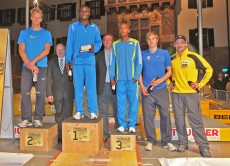 Siegerehrung Weitsprung Männer